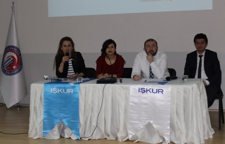 Ezine’de 250 yüksek okul öğrencisi İŞKUR Paneline katıldı
