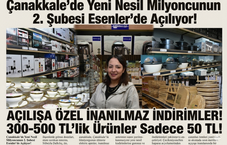 Çanakkale’de “Yeni Nesil Milyoncu” Rüzgarı: Metropol AVM 2. Şubesini Esenler’de Açıyor!
