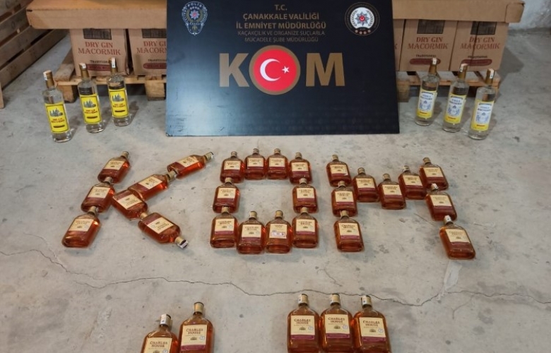 551 ŞİŞE SAHTE İÇKİYE EL KONULDU