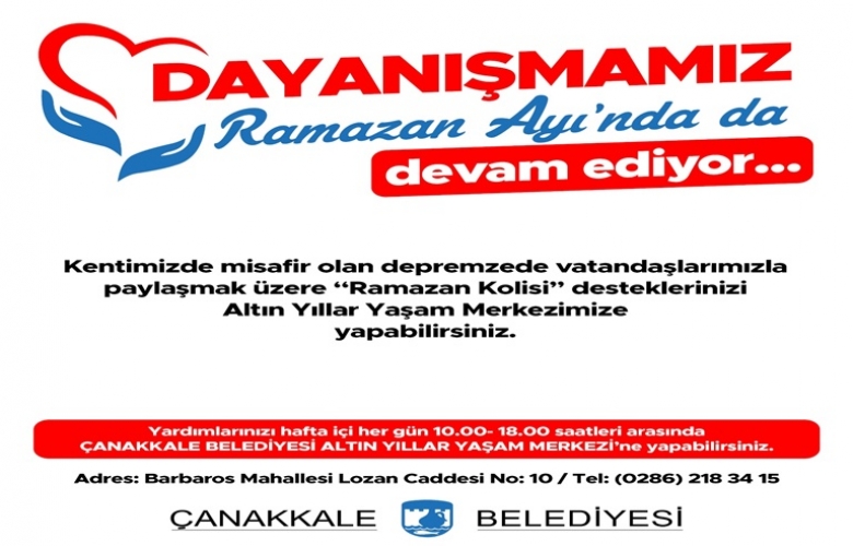 RAMAZANDA DEPREMZEDE AİLELERE DESTEK DEVAM EDİYOR