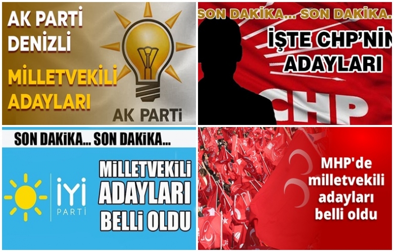 SİYASİ PARTİLERİN 28. DÖNEM ÇANAKKALE MİLLETVEKLİ ADAYLARI BELLİ OLDU