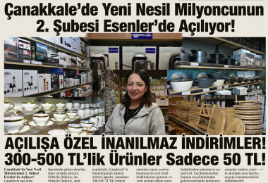 Çanakkale’de “Yeni Nesil Milyoncu” Rüzgarı: Metropol AVM 2. Şubesini Esenler’de Açıyor!